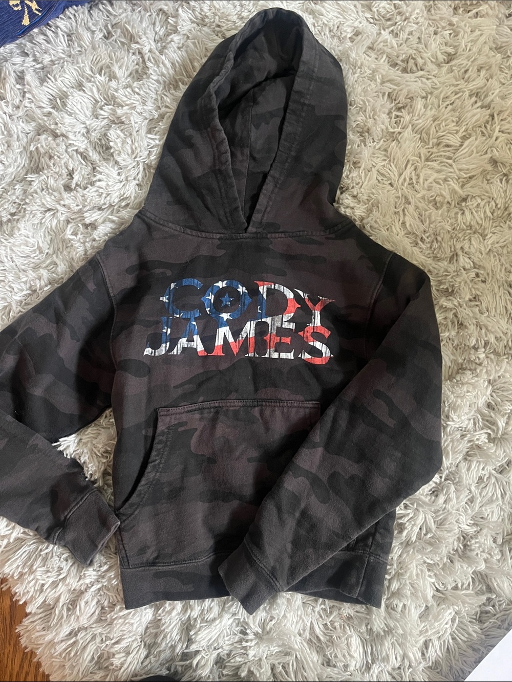 Cody James Boys' Black Camo Pullover Hoodie